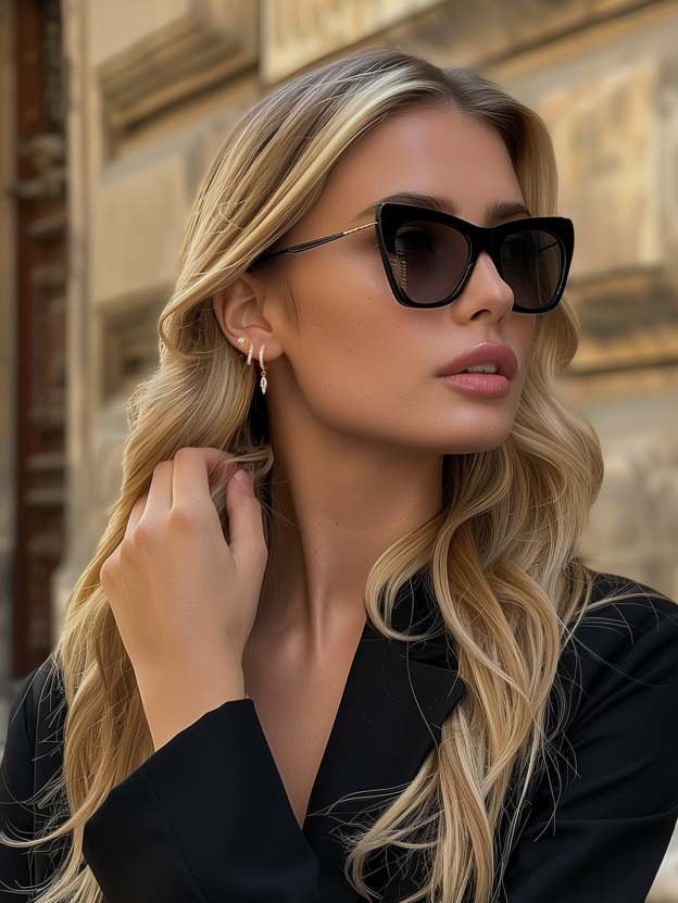 Olara Pave Cone Hoop Earrings Set-Olarajewelry
