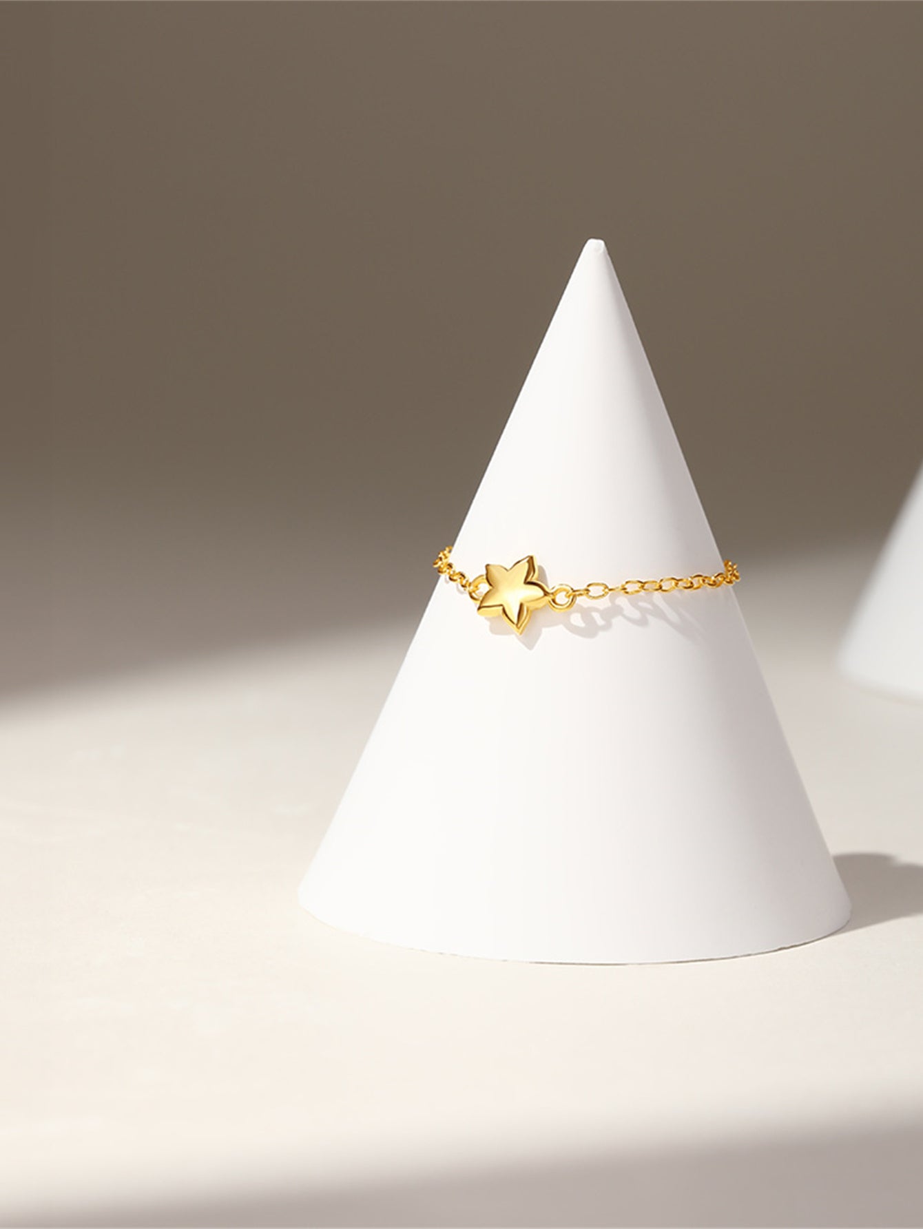 S925 Simple Star Chain Adjustable Ring-Olarajewelry