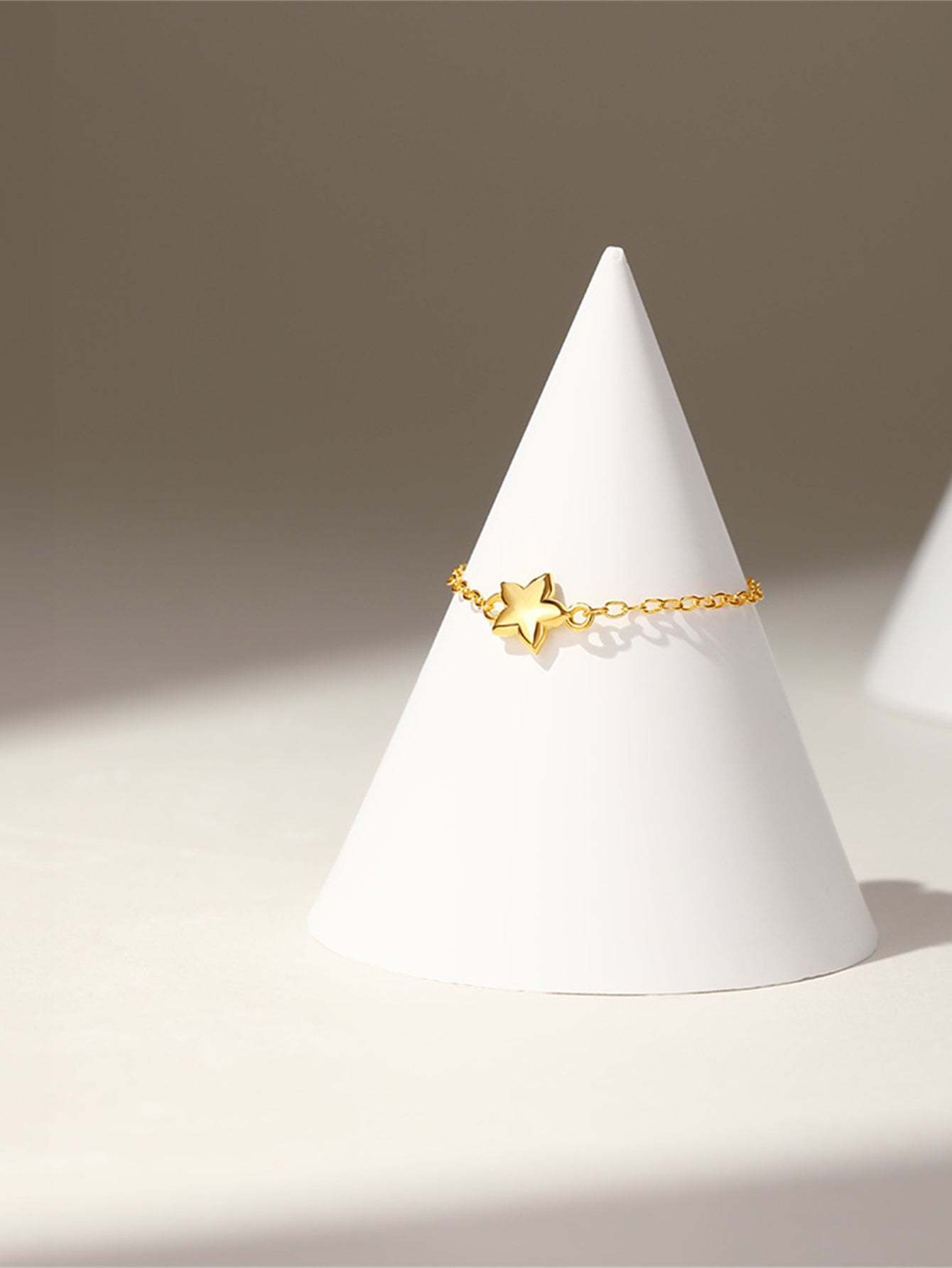 S925 Simple Star Chain Adjustable Ring-Olarajewelry
