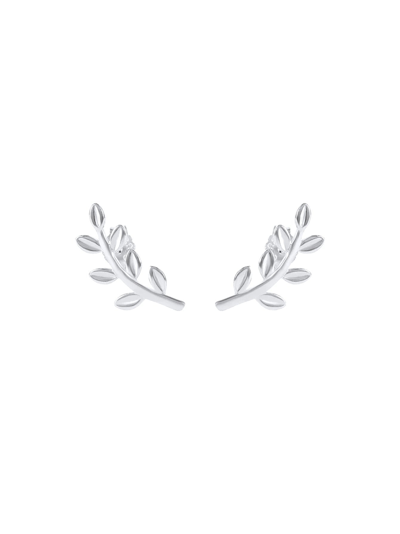 S925 Butterfly Leaf Zircon Earring Set-Olarajewelry