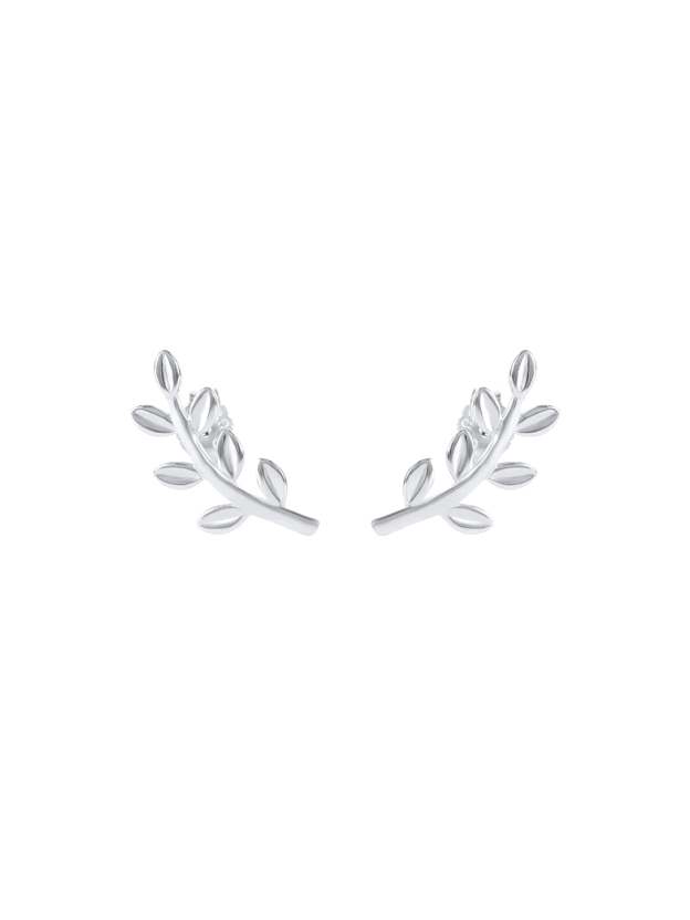 S925 Butterfly Leaf Zircon Earring Set-Olarajewelry