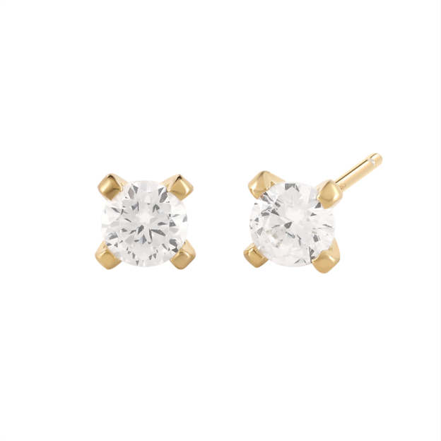 S925 Multisize Four-Claw Zircon Studs-Olarajewelry