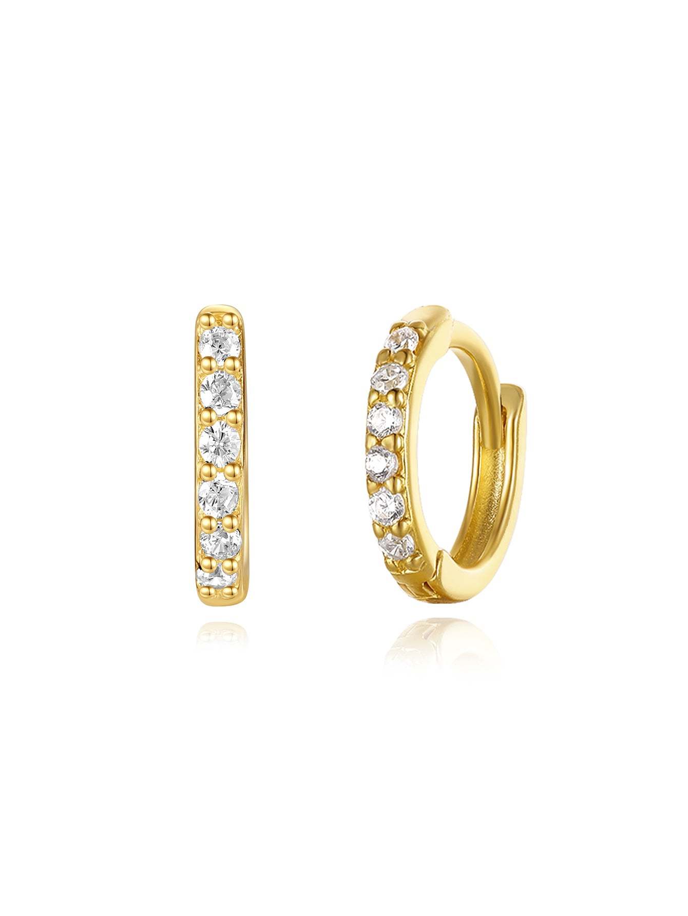S925 5 Pieces Fresh Flower Zircon Stud Earring Set-Olarajewelry
