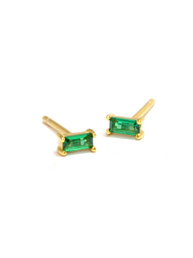S925 Forest Fairy Green Oil Drop Zirconia S925 Earring Set-Olarajewelry