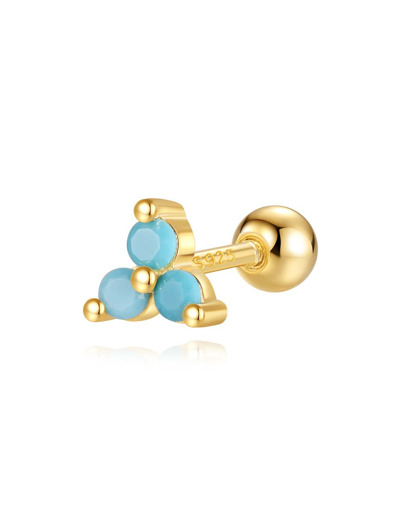 Olara S925 Sterling Silver Fashion Turquoise 5 Piece Set-Olarajewelry