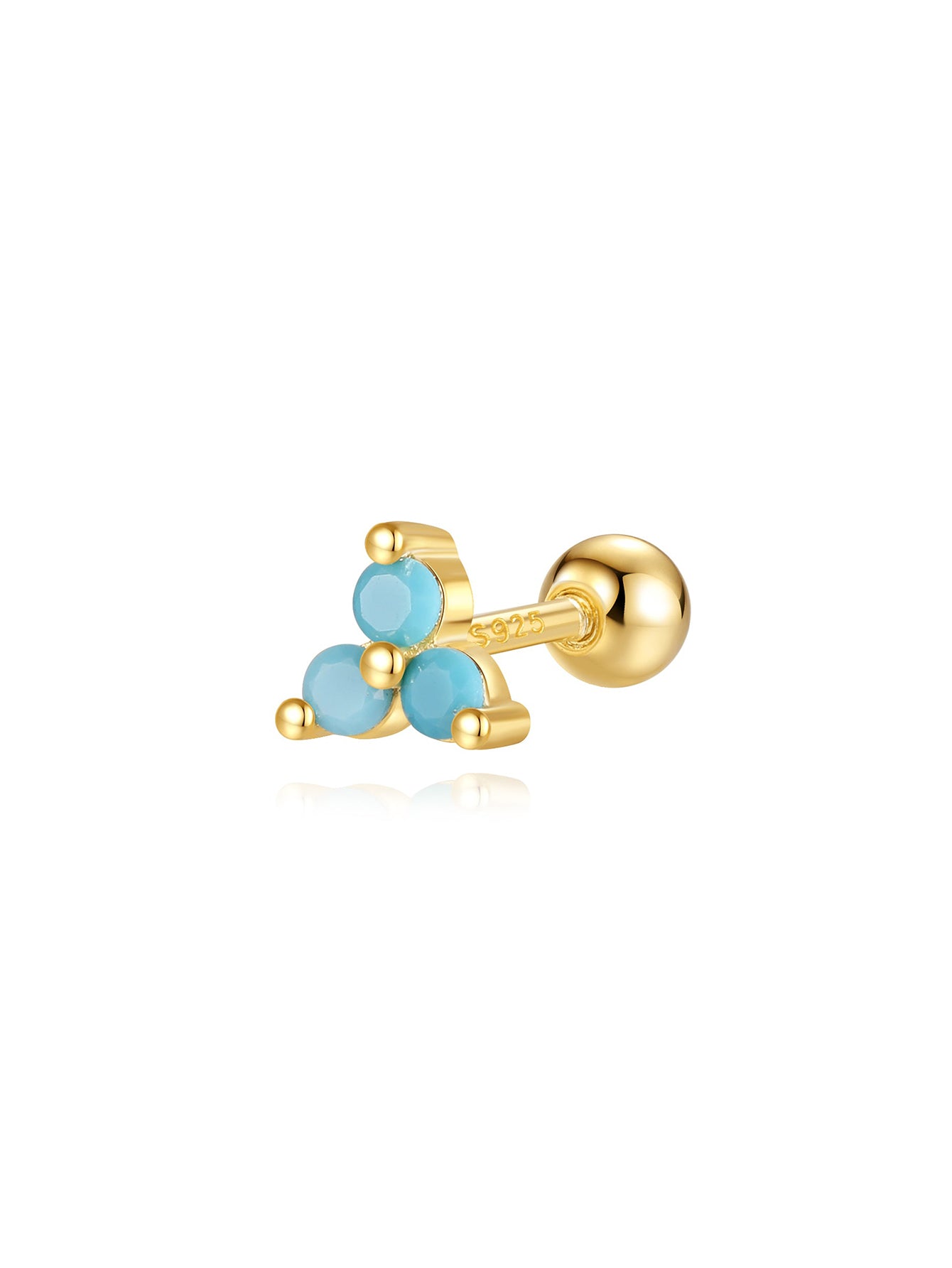 S925 Fashion Turquoise Earring Set-Olarajewelry