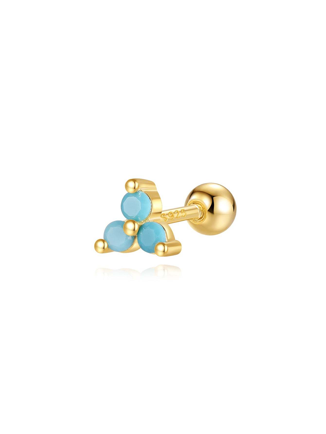 S925 Fashion Turquoise Earring Set-Olarajewelry