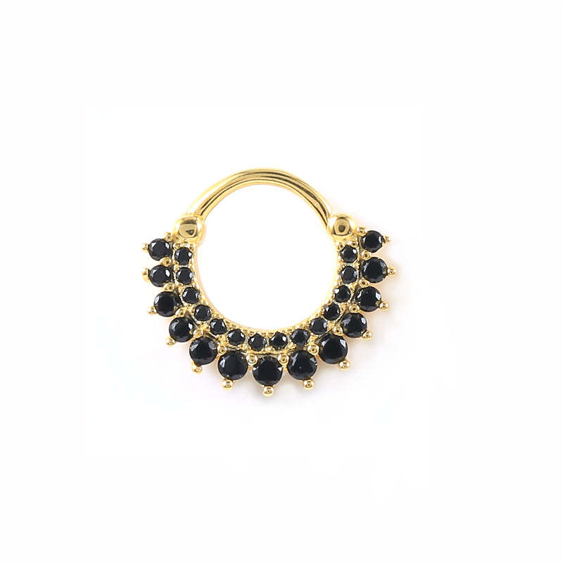 S925 Garland Zircon Daith Earring 8MM-Olarajewelry