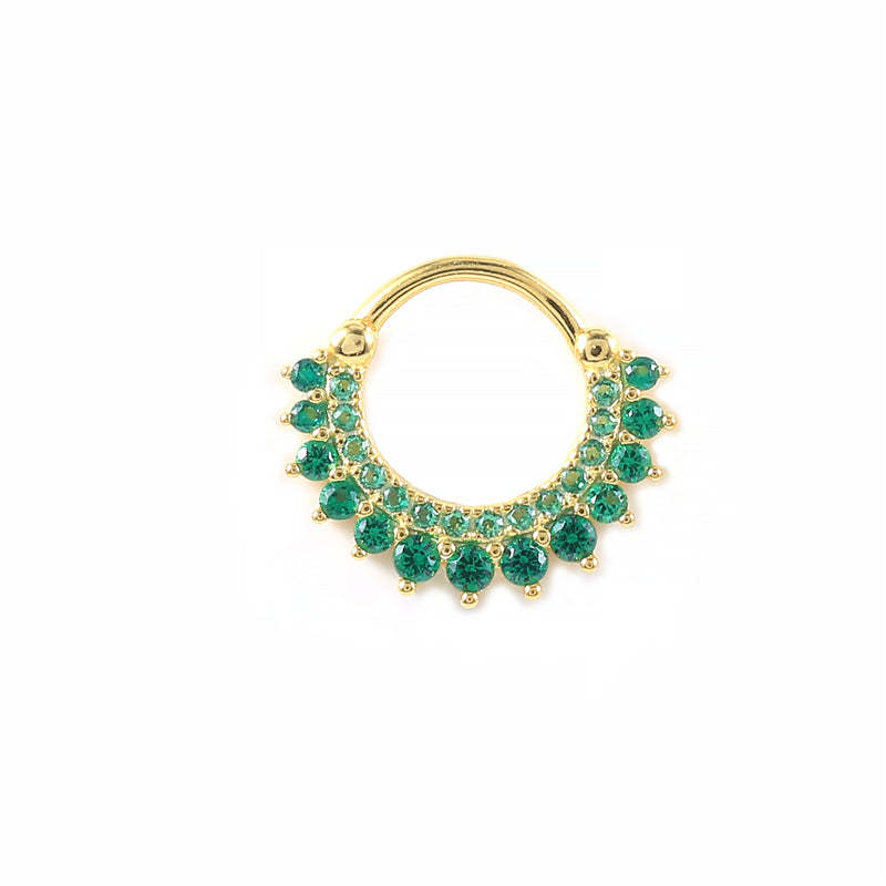 S925 Garland Zircon Daith Earring 8MM-Olarajewelry