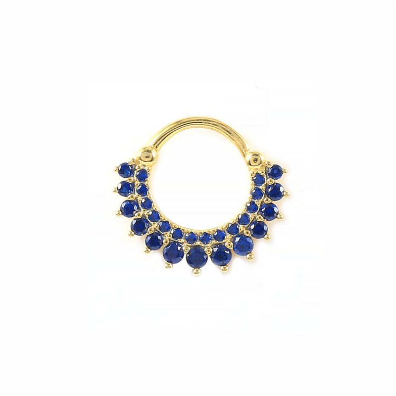 S925 Garland Zircon Daith Earring 8MM-Olarajewelry