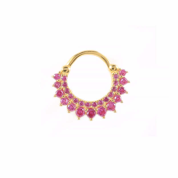 S925 Garland Zircon Daith Earring 8MM-Olarajewelry