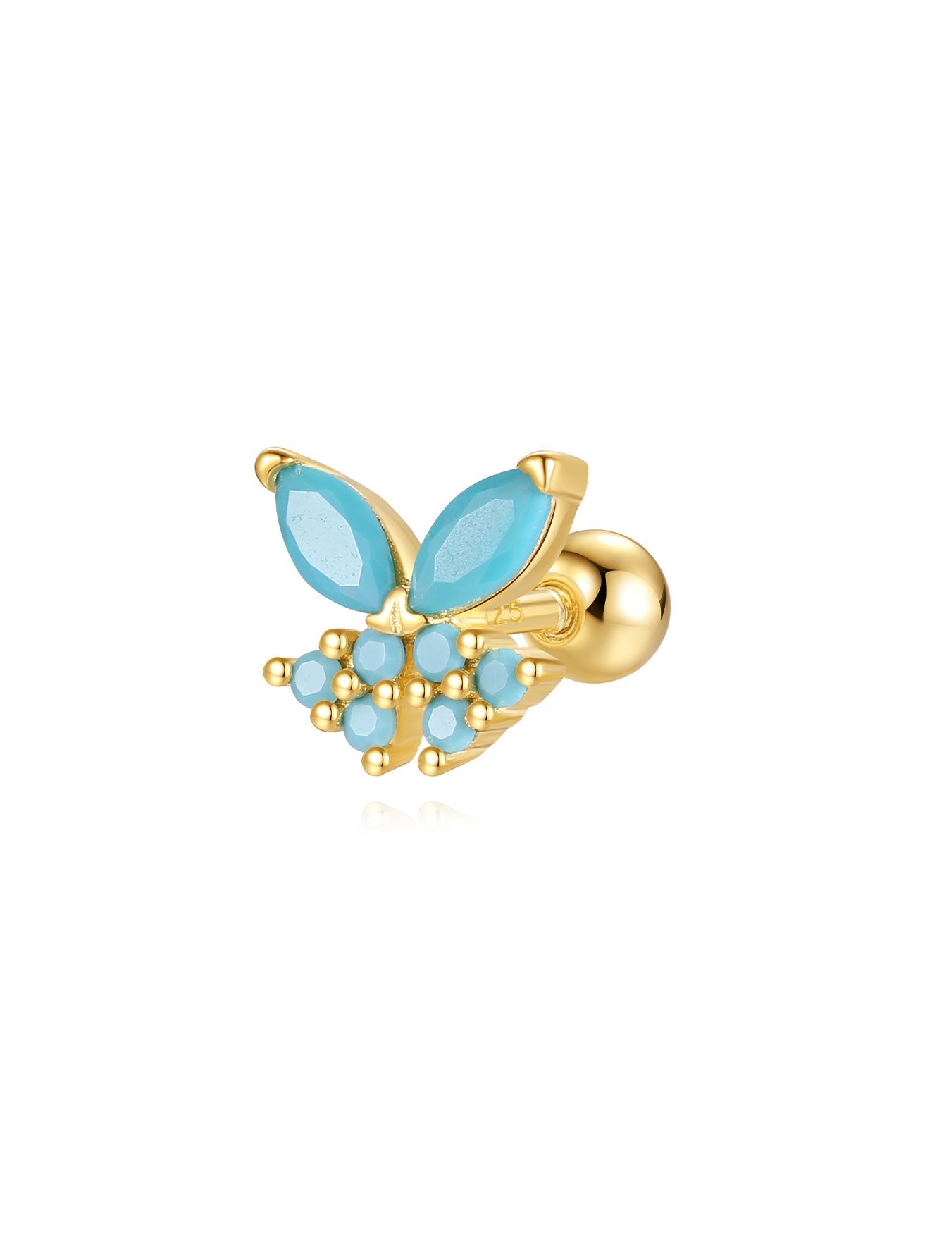 S925 Turquoise Multi-Purpose Clip and Stud Earrings Collection-Olarajewelry