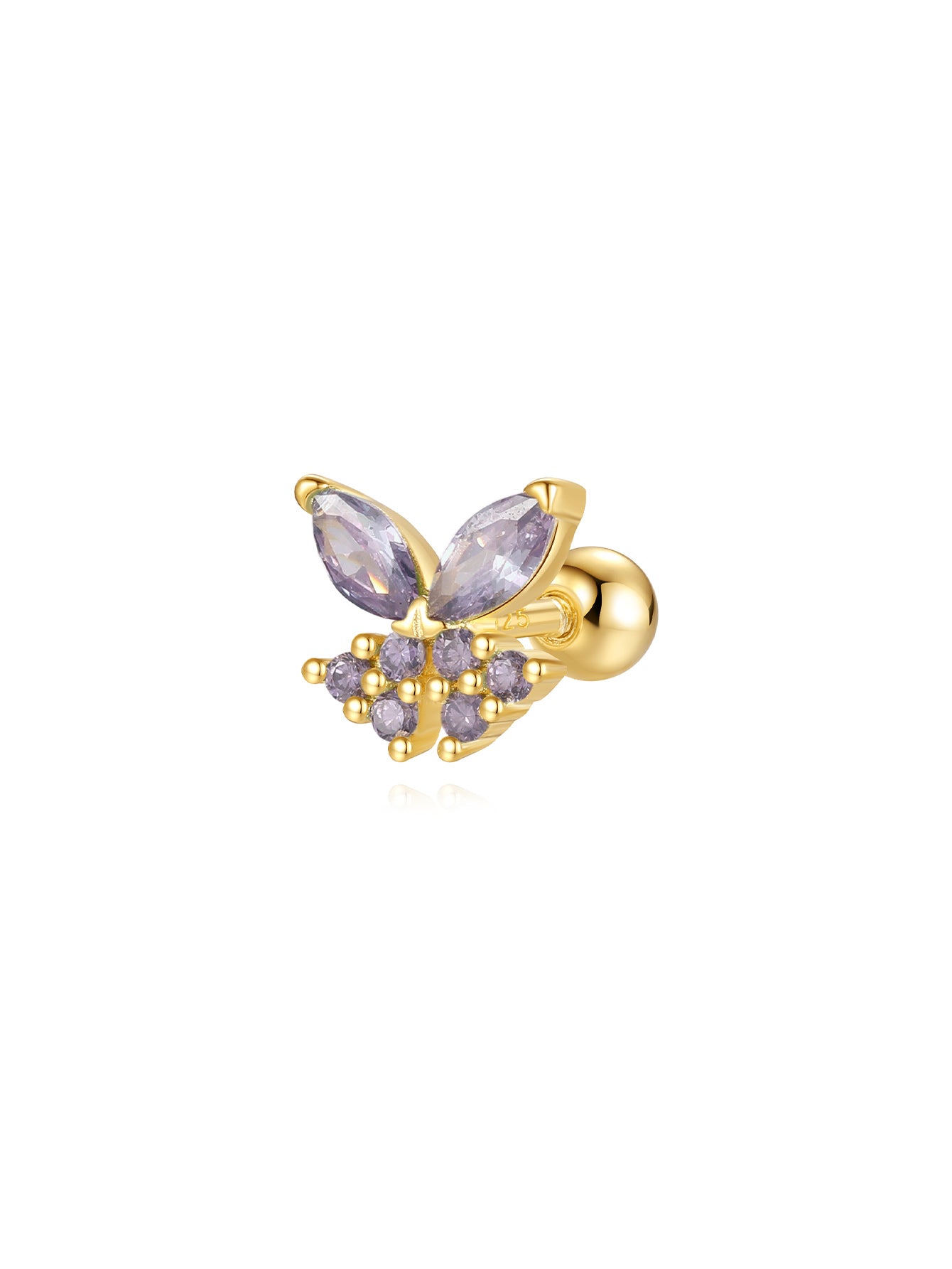 Luxe Purple Oil Drop S925 Earring Set-Olarajewelry