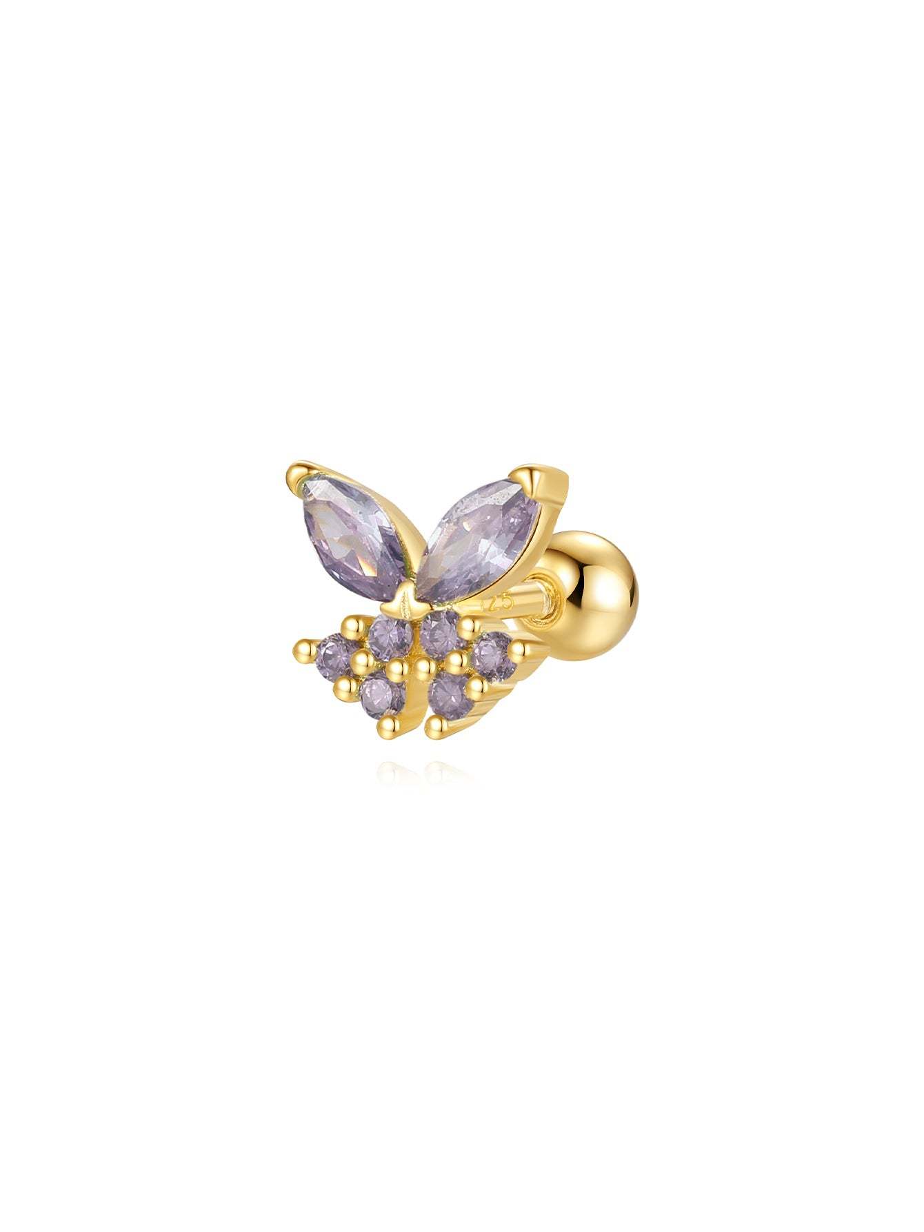 Luxe Purple Oil Drop S925 Earring Set-Olarajewelry