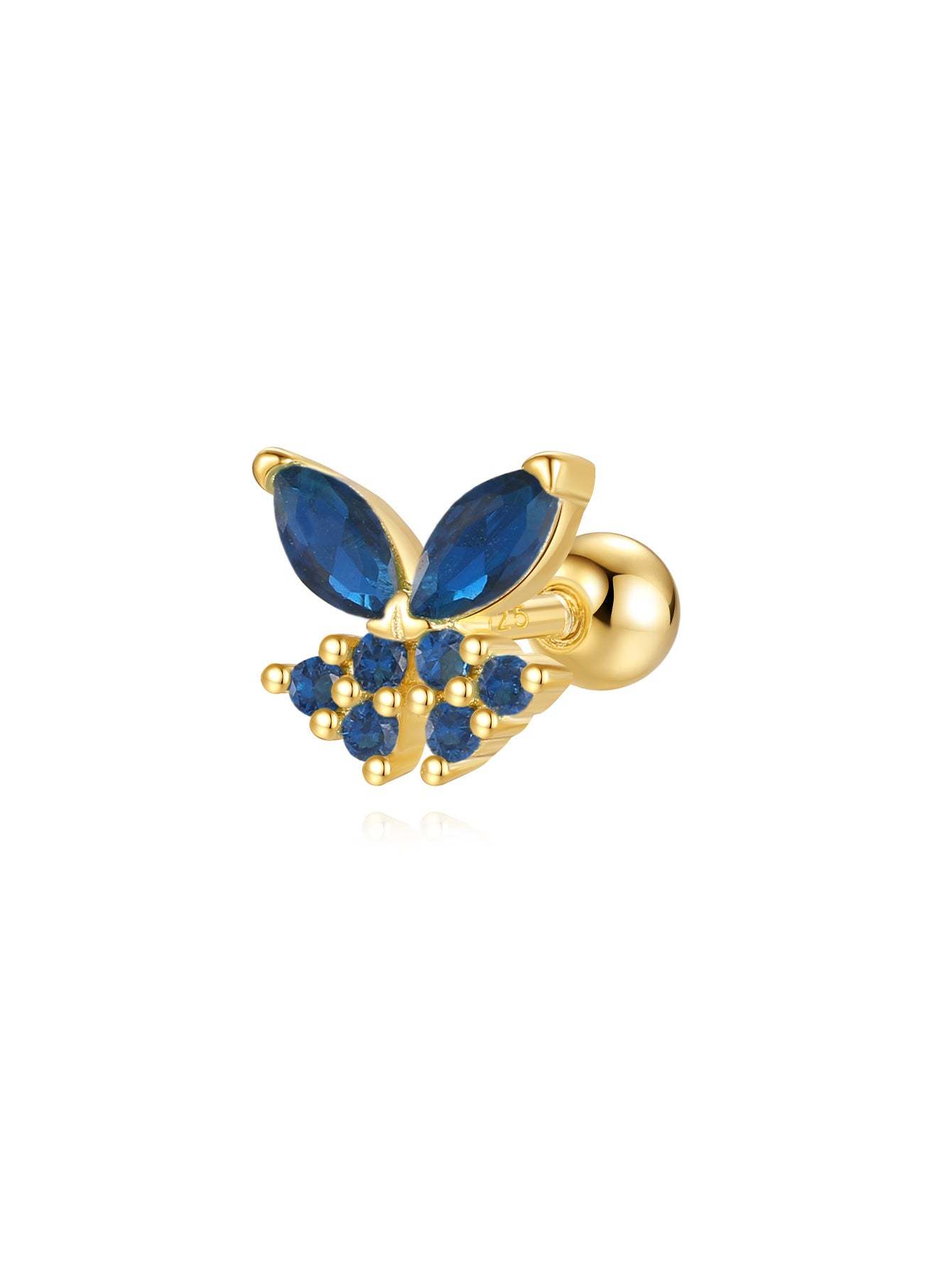 S925 Colorful Butterfly Leaf Earrings Series-Olarajewelry