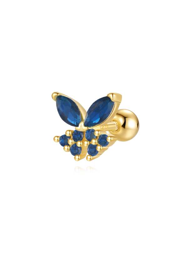 S925 Colorful Butterfly Leaf Earrings Series-Olarajewelry