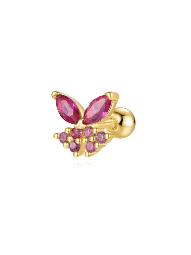 S925 Colorful Butterfly Leaf Earrings Series-Olarajewelry