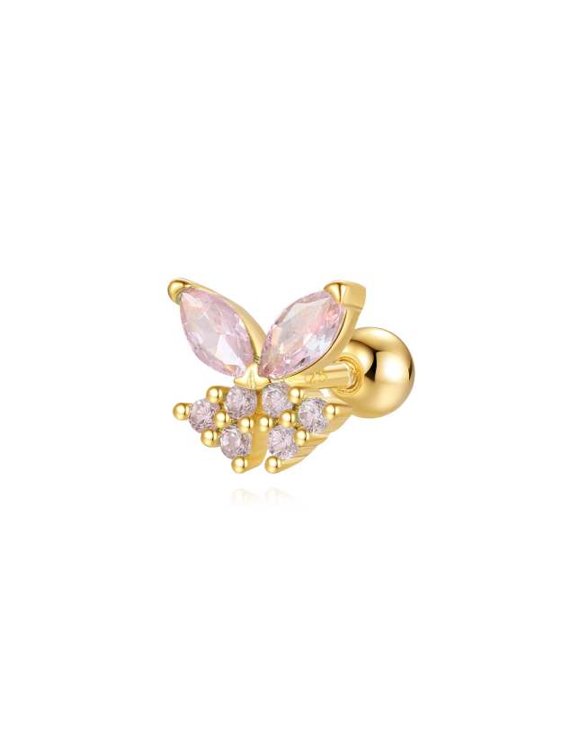 S925 Colorful Butterfly Leaf Earrings Series-Olarajewelry