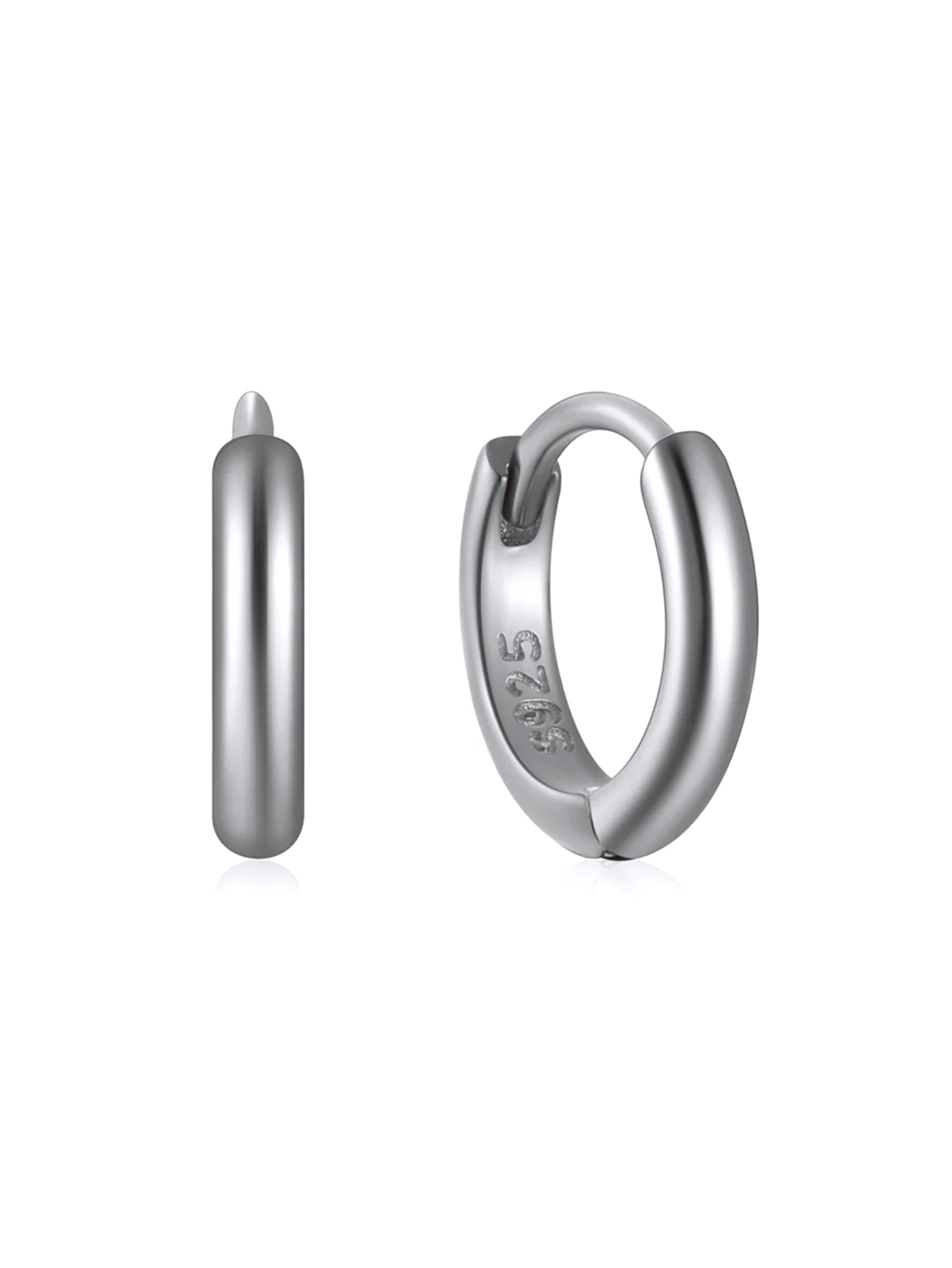 S925 Classic Sterling Silver Multi Size Daily Casual Hoop Earrings-Olarajewelry
