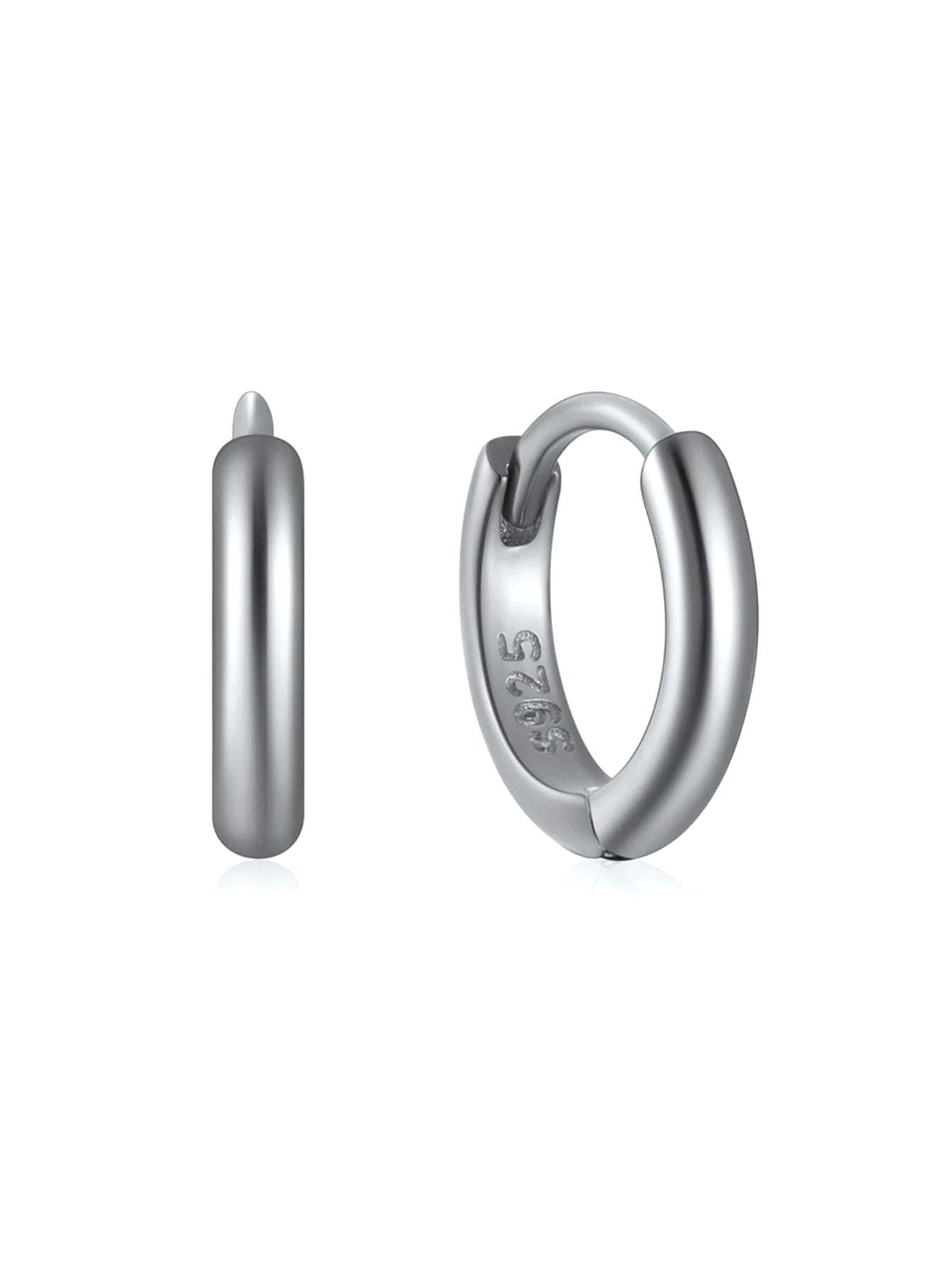 S925 Classic Sterling Silver Multi Size Daily Casual Hoop Earrings-Olarajewelry