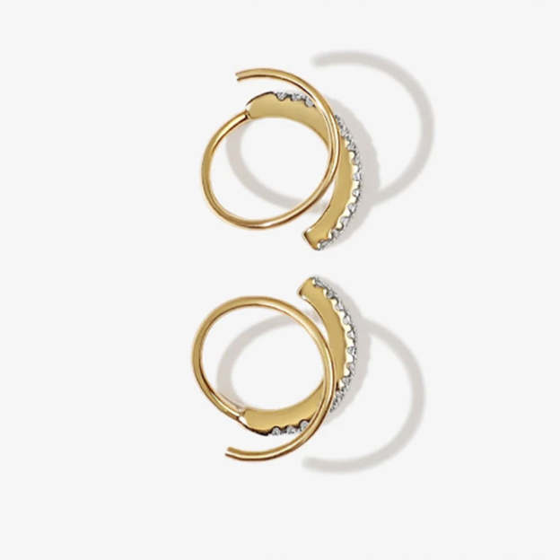 S925 Sterling Silver Torsion Bar Earrings-Olarajewelry