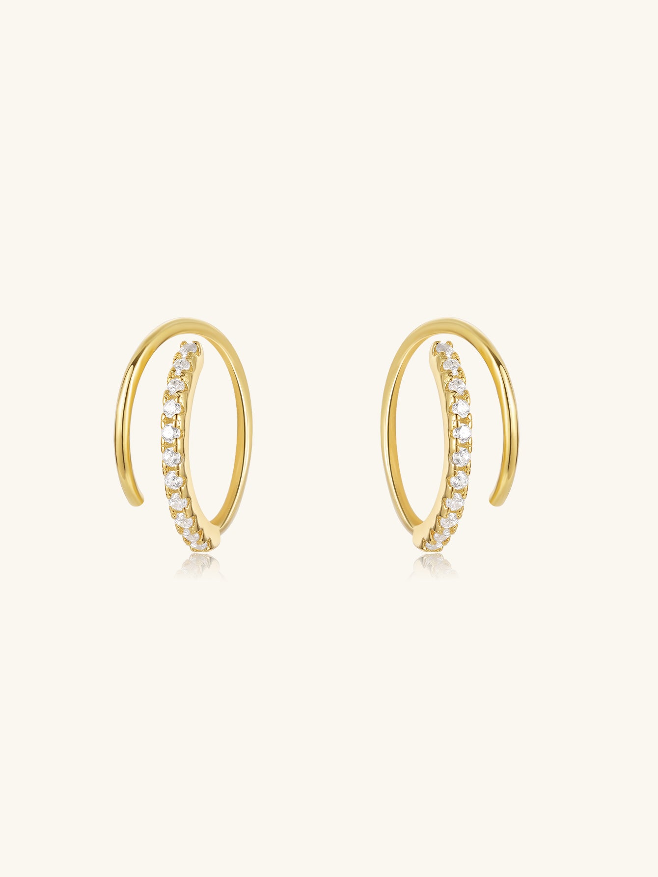 S925 Sterling Silver Torsion Bar Earrings-Olarajewelry