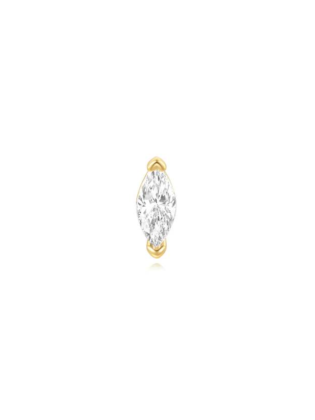 S925 Horse Eye Zircon Ear Piercing Stud-Olarajewelry