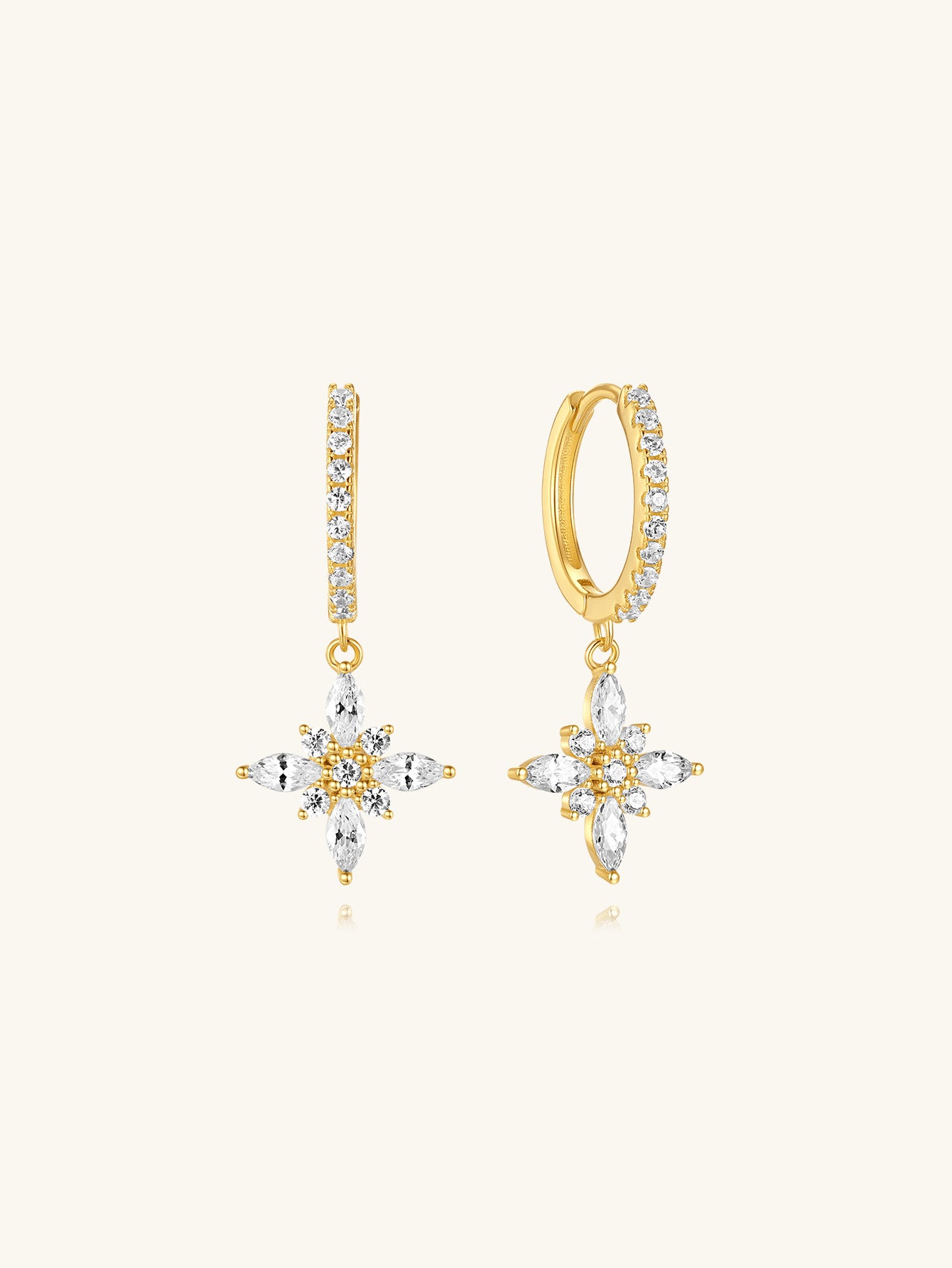 Olara Zircon Flower Trend Earrings-Olarajewelry