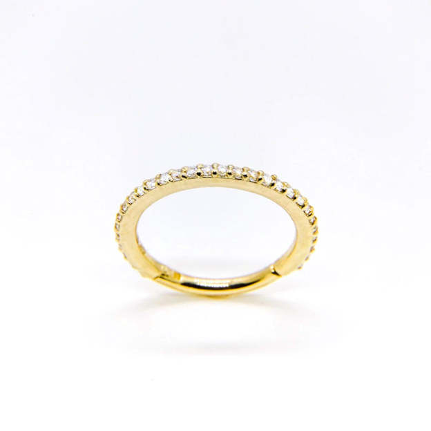 S925 Minimalist Zircon Daith Earring-Olarajewelry