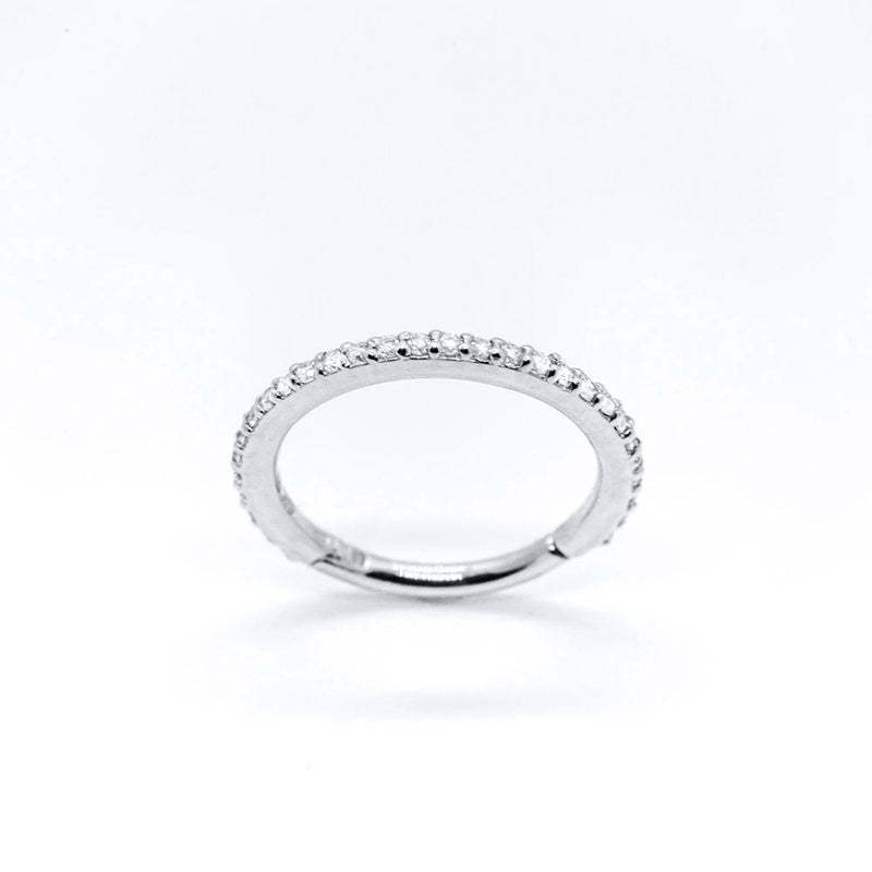 S925 Minimalist Zircon Daith Earring-Olarajewelry