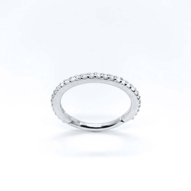 S925 Minimalist Zircon Daith Earring-Olarajewelry