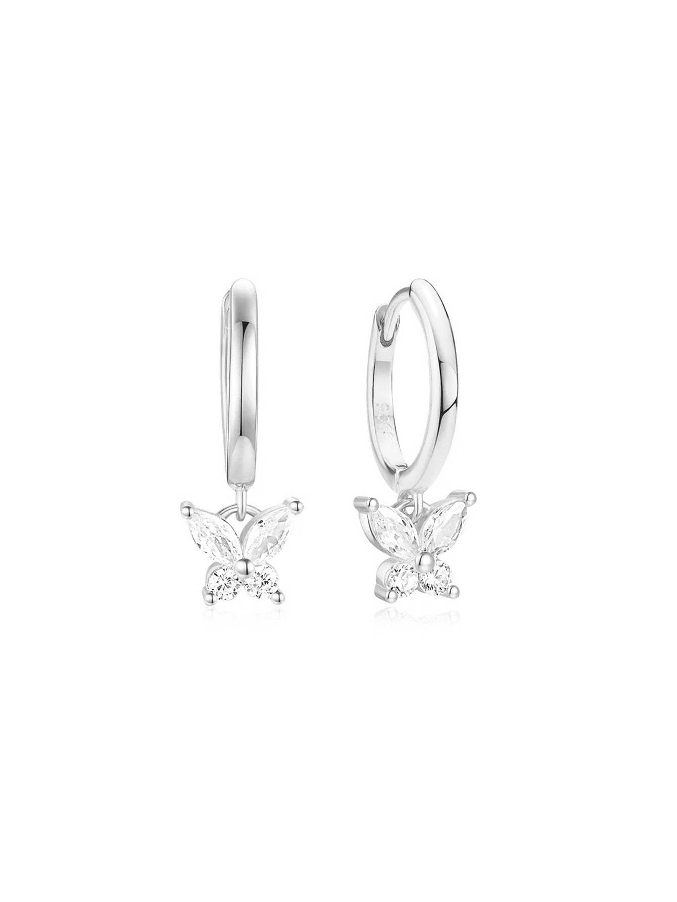 S925 Colorful Butterfly Leaf Earrings Series-Olarajewelry