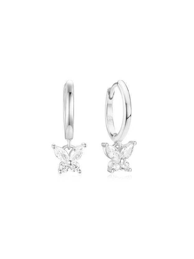 S925 Colorful Butterfly Leaf Earrings Series-Olarajewelry