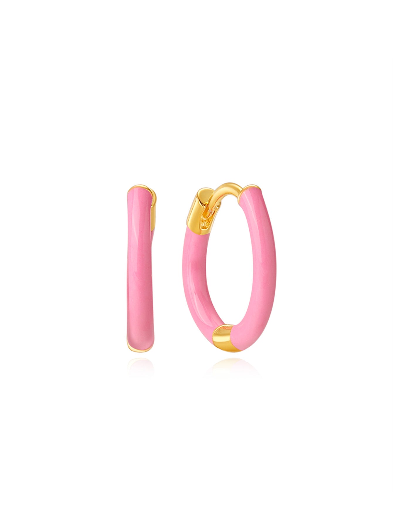 S925 Pink Water Drop Shape Lobe Earring Set-Olarajewelry