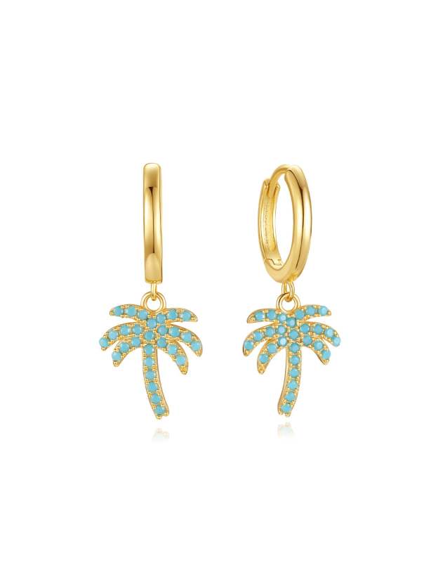 S925 Fashion Turquoise Earring Set-Olarajewelry