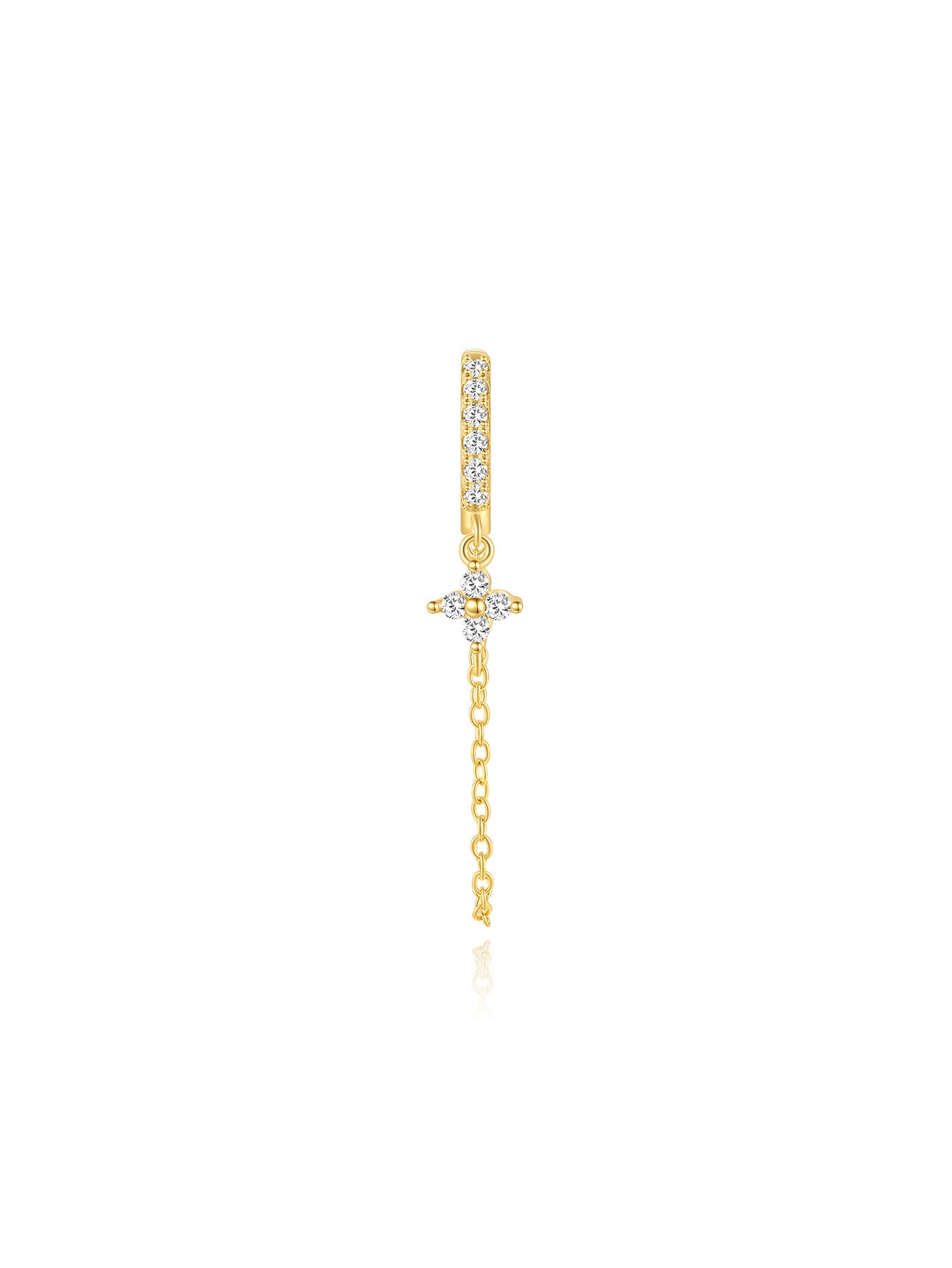 S925 Olara Blossom Chain Earring-Olarajewelry