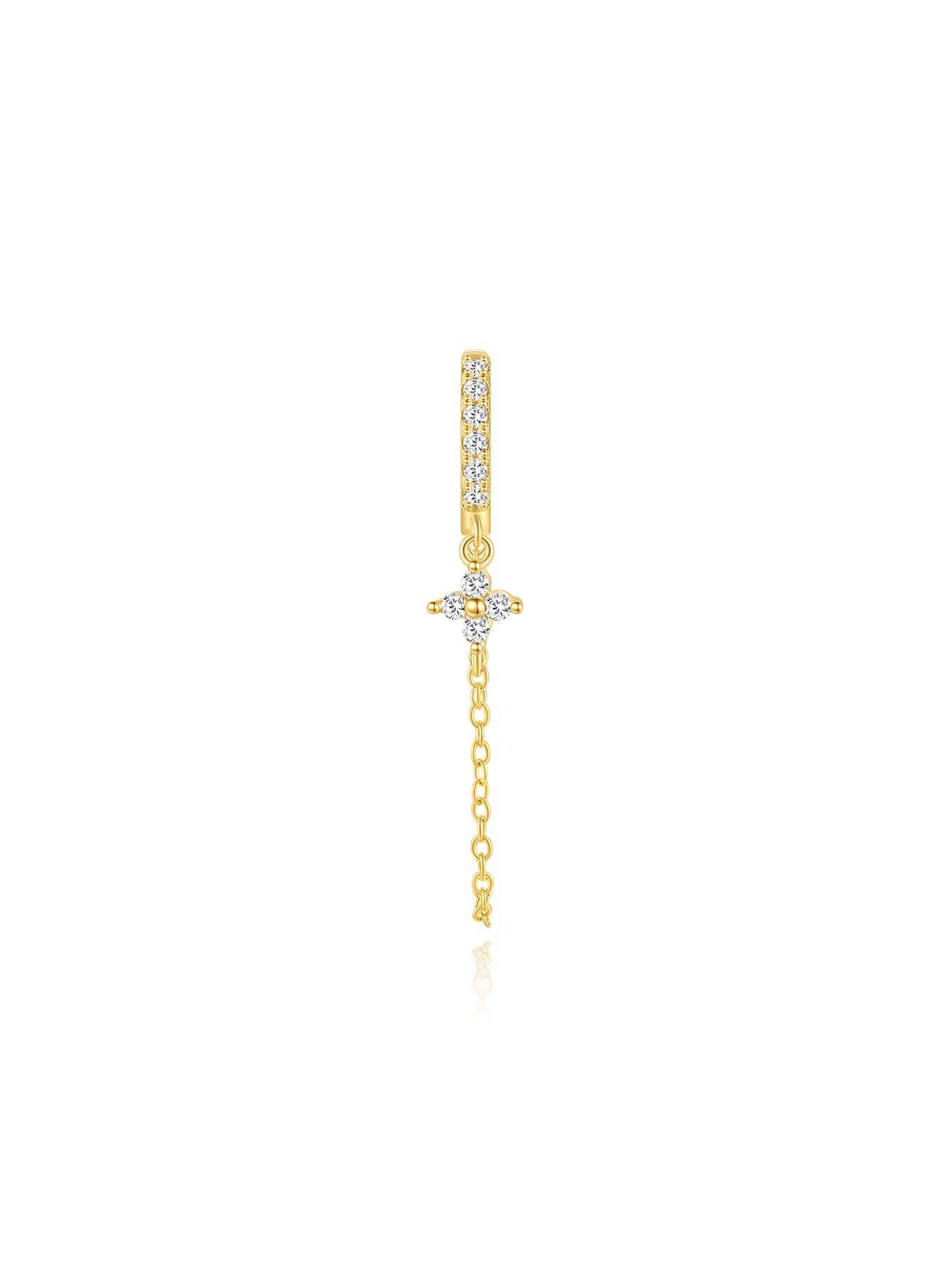 S925 Olara Blossom Chain Earring-Olarajewelry