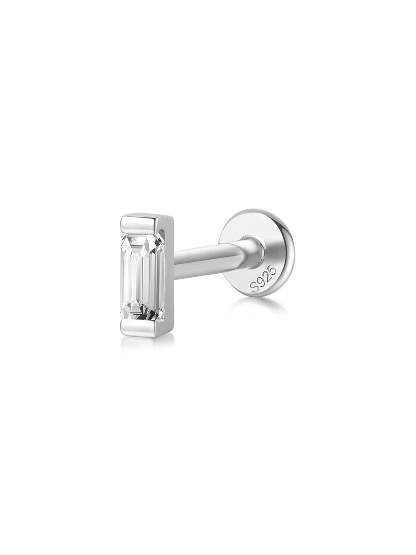 S925 Silver Square Zircon Drop Earring Series-Olarajewelry