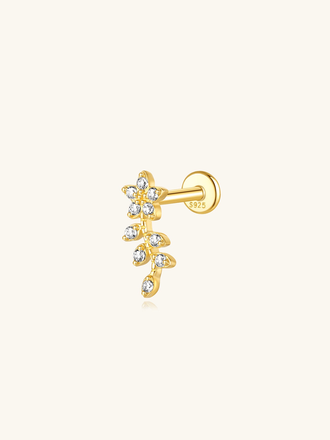 S925 Dainty Mini Flower Ear Piercing Stud-Olarajewelry