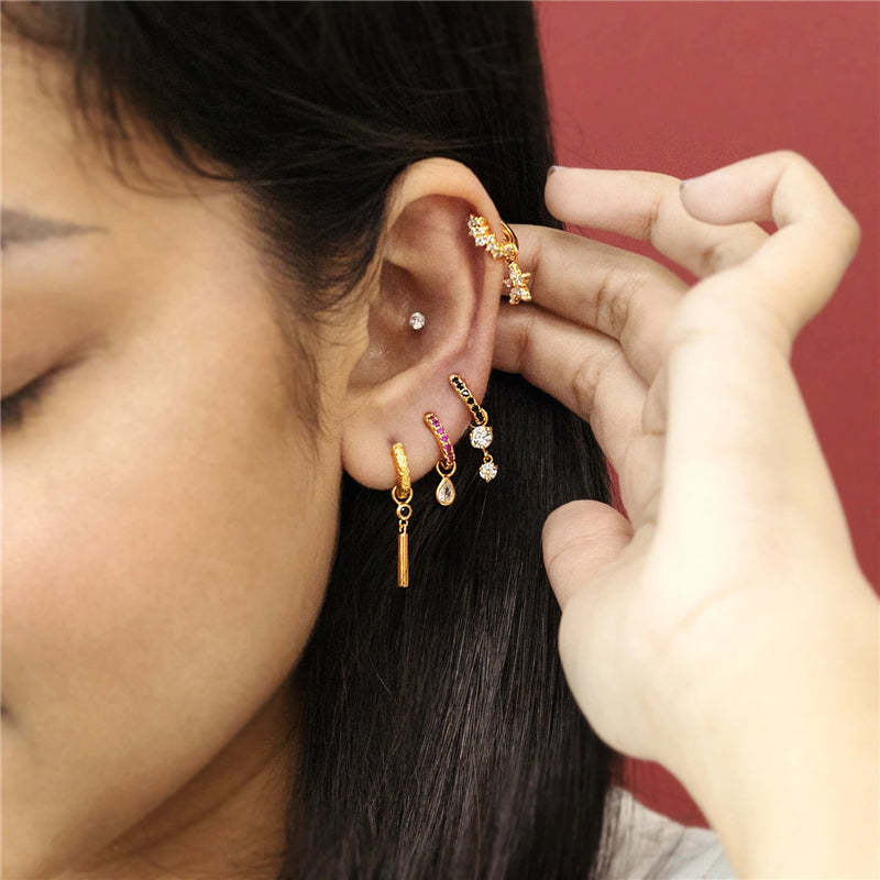 Olara Zircon Drop Earring Charms-Olarajewelry