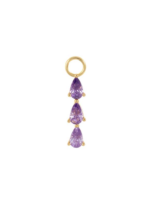 S925 Violet Oil Drop Earring Set-Olarajewelry