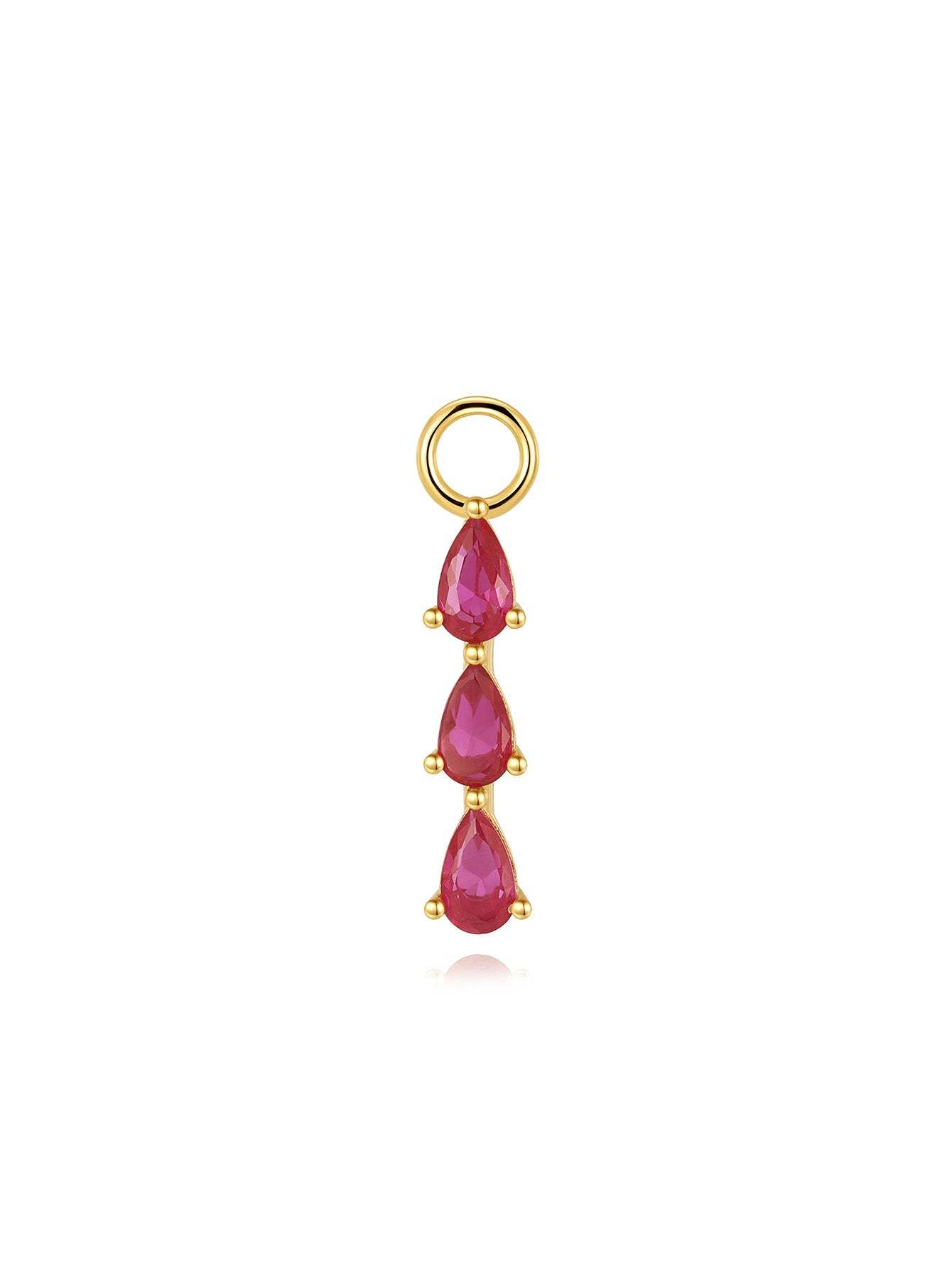 Pink Oil Drop S925 Earring Set-Olarajewelry