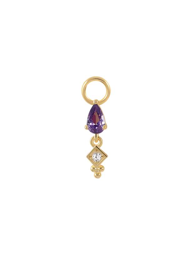 Luxe Purple Oil Drop S925 Earring Set-Olarajewelry