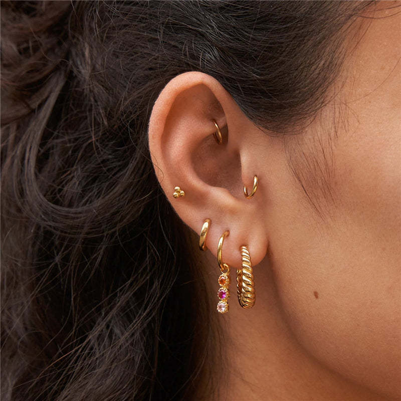 Olara S925 Colorful Zircon Simple Versatile Accessory-Olarajewelry