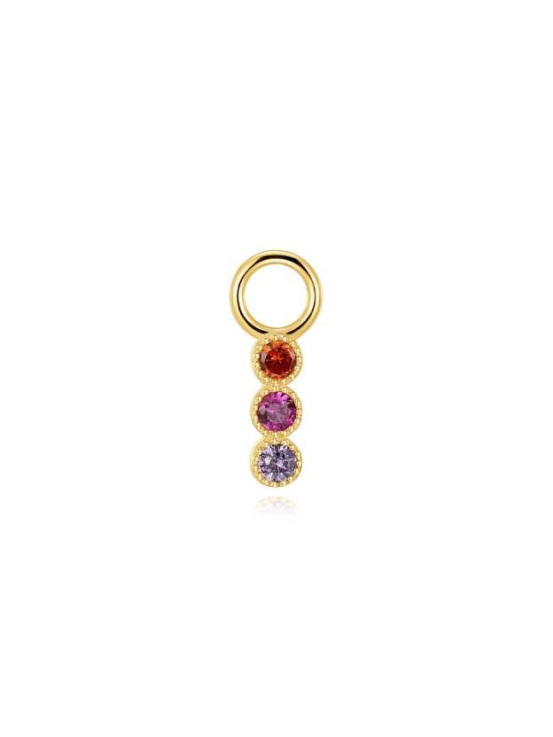 Olara S925 Colorful Zircon Simple Versatile Accessory-Olarajewelry