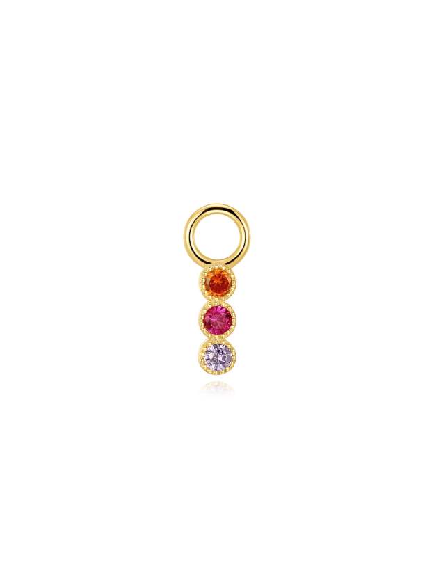 Pink Oil Drop S925 Earring Set-Olarajewelry