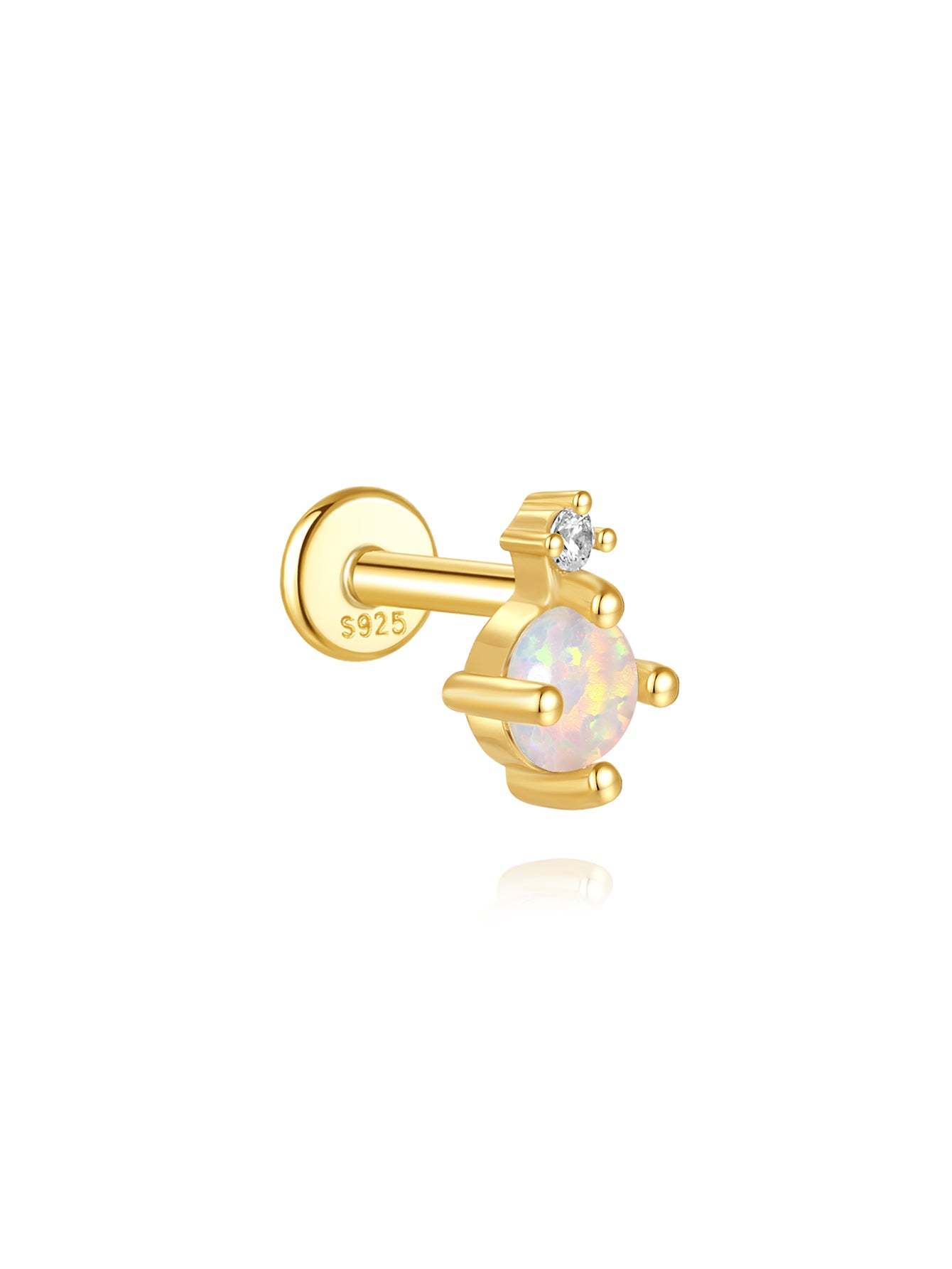 Pink Oil Drop S925 Earring Set-Olarajewelry