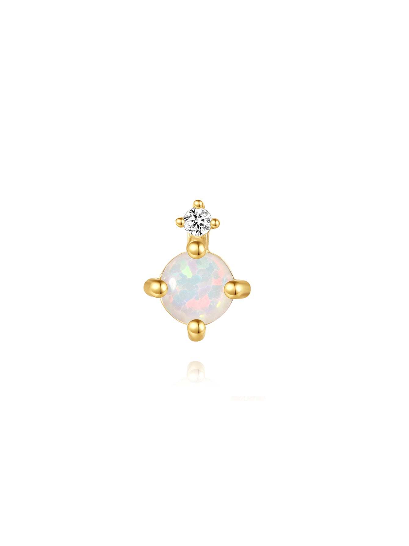 Pink Oil Drop S925 Earring Set-Olarajewelry