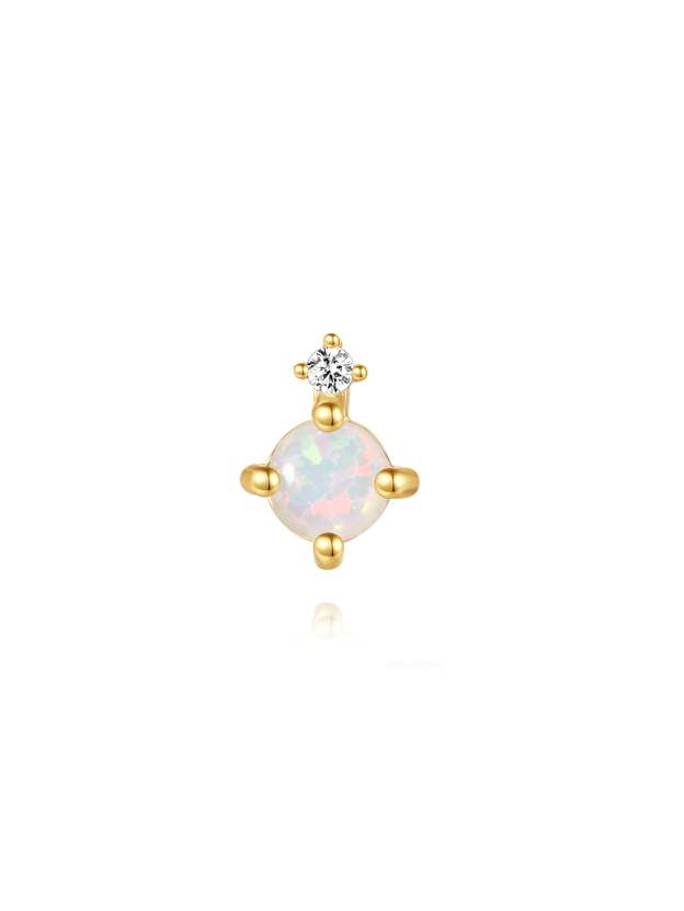 Pink Oil Drop S925 Earring Set-Olarajewelry