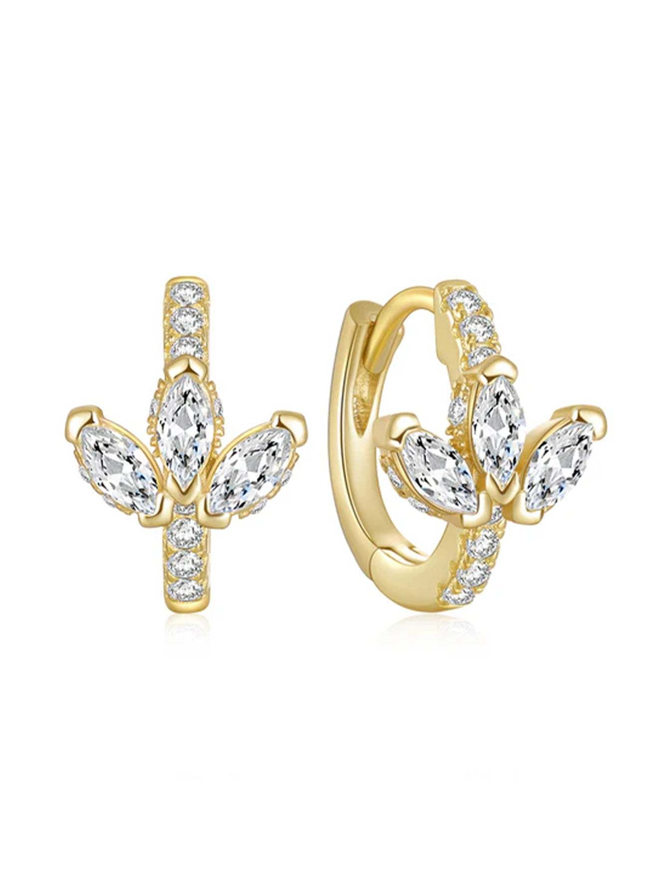 S925 Olara Butterfly Flower Earring Set-Olarajewelry